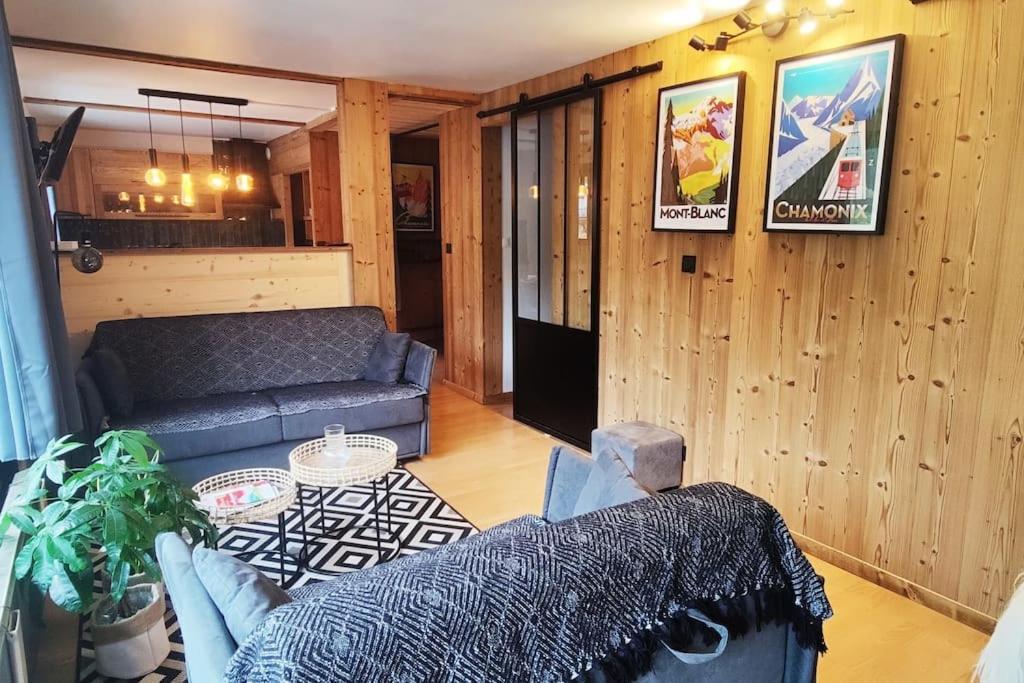 Apartement Vue Montage Magnifique 2Ch 5Mn Piste 3 Les Houches Buitenkant foto
