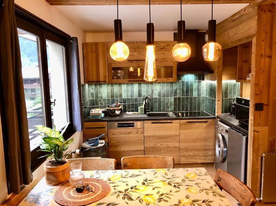Apartement Vue Montage Magnifique 2Ch 5Mn Piste 3 Les Houches Buitenkant foto